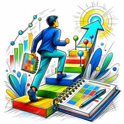 Product management career coaching and growth path illustration