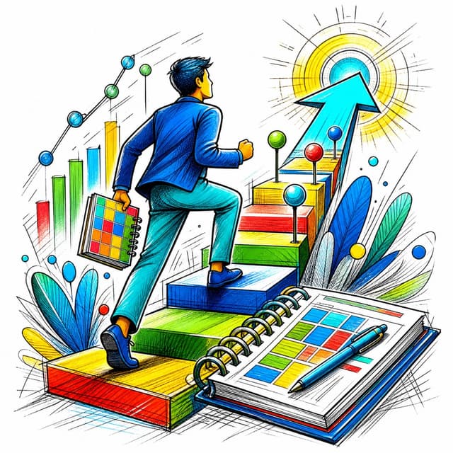Career coaching path illustration for product managers